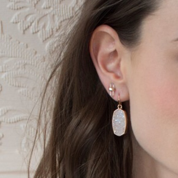 Kendra Scott Danay Earrings with Iridescent Drusy - Picture 3 of 3