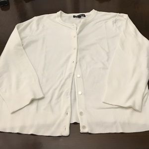 White cotton cardigan