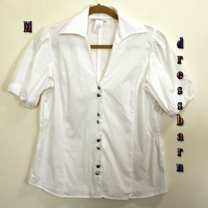 ⭐⭐⭐Chic DressBarn SS button-up blouse⭐⭐⭐