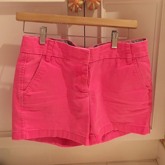 Neon Pink J.Crew Chino Shorts