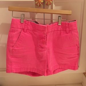 Neon Pink J.Crew Chino Shorts