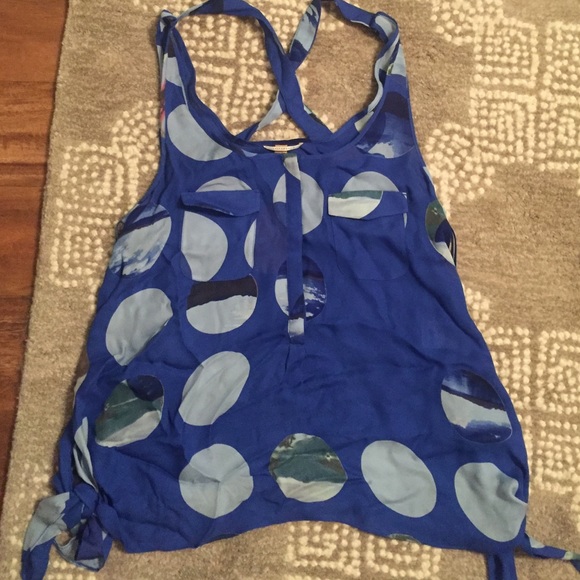 Anthropologie blue top