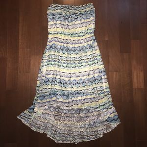 High-low, strapless, multi-occasion dress