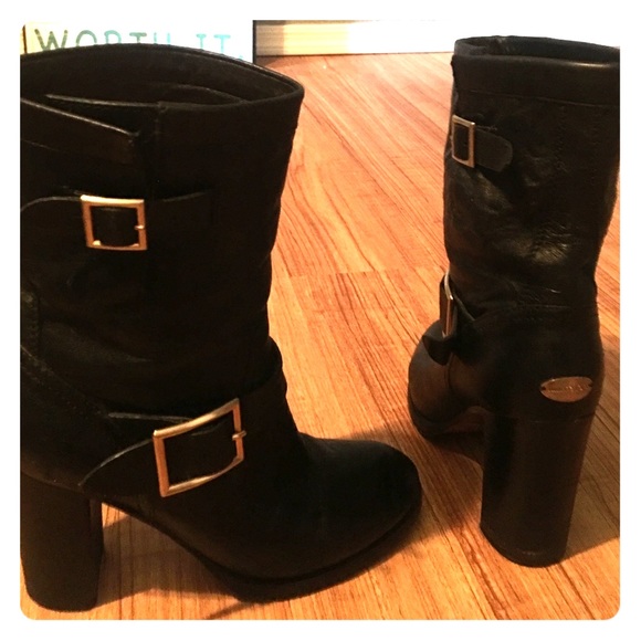 Jimmy Choo Dart Biker Buckle Bootie