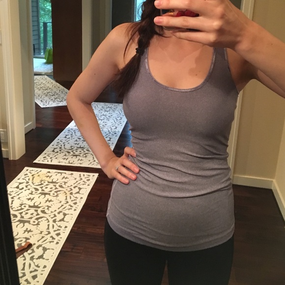 Lululemon purple stripped racer back tank