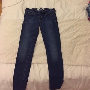 abercrombie & fitch denim blue jeans