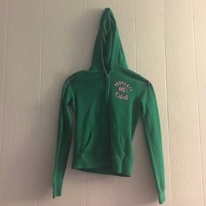 Green Abercrombie kids sweatshirt