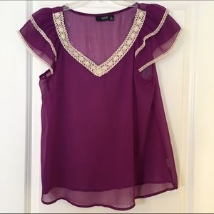 Purple Sheer Shirt