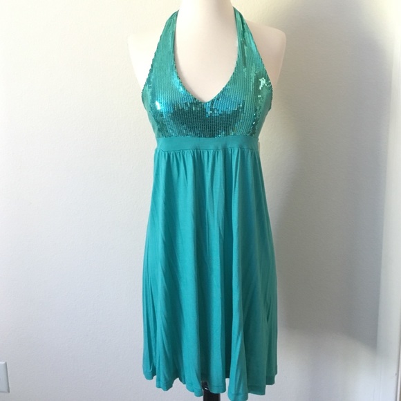 H&M Sequin Halter Cover Up Dress