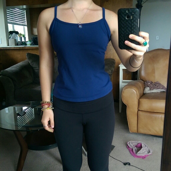 Yoga tank with built in bra