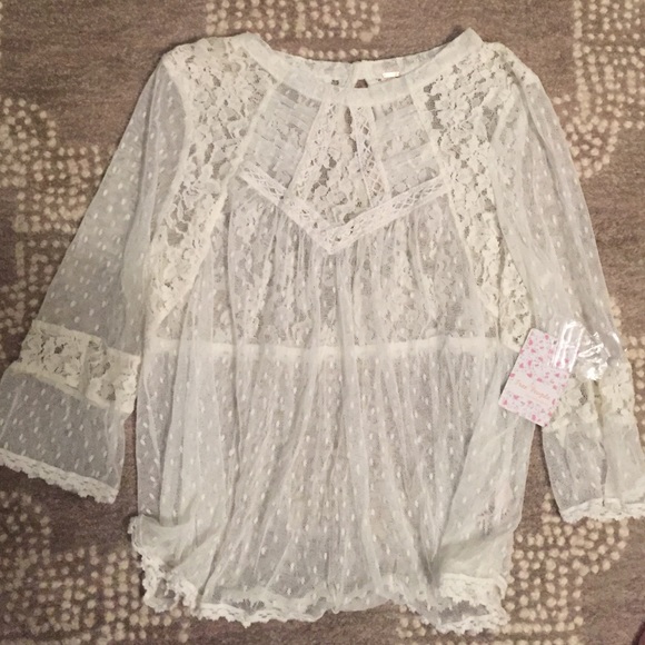 Free People lace top