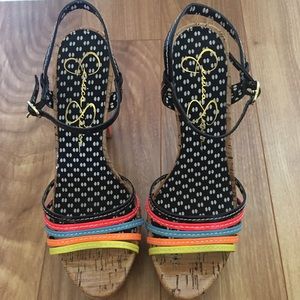 Jessica Simpson Platform retro strappy Pumps