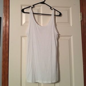 Plain white tank