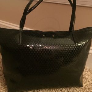 Black Kate Spade Camellia Street Tote Bag