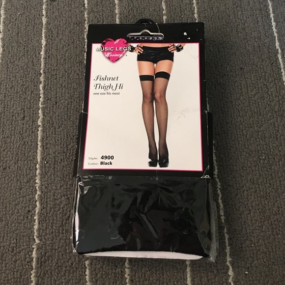 Fishnet thigh hi stockings