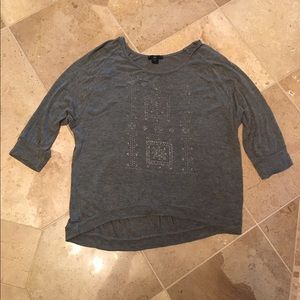 3/4 sleeve sweater shirt
