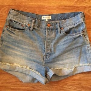 Madewell high waisted shorts