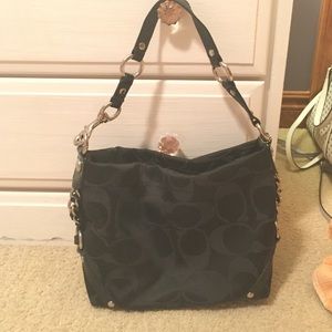 Coach classic black shoulder bag