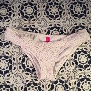 Victoria's Secret White Eyelet Bikini Bottoms-S