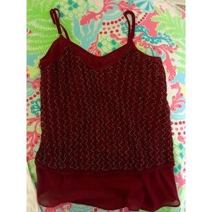 Francesca's Burgundy Top