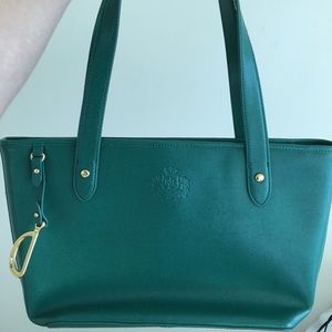 Green ralph lauren shoulder bag