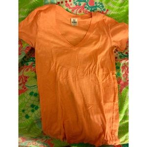 VS Orange V neck