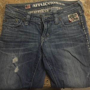 Affliction Raquel Skinny Fleur de Lis Jeans