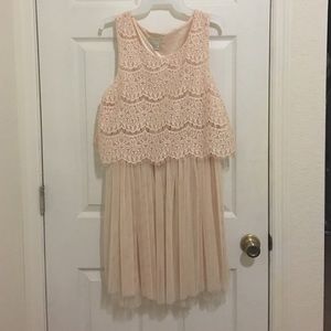 Blush Forever 21 Lace and Tulle Dress