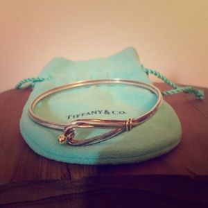 SOLD Vint Tiffany&Co Silver/Gold Hook&Eye Bracelet