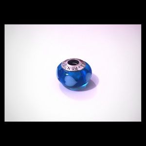 AQUA LOVE BLUE HEARTS•DISCONTINUED PANDORA CHARM💎