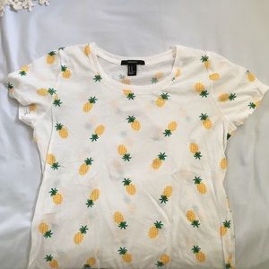 Pineapple print t-shirt