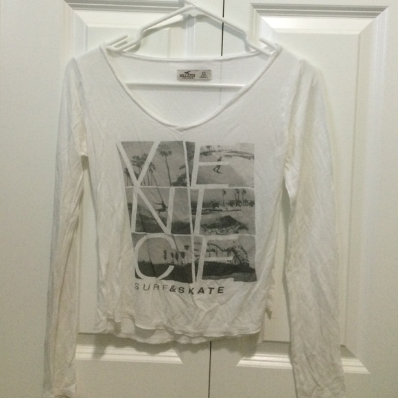Hollister long sleeve crop top