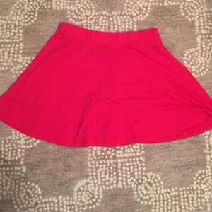 Red cotton skirt