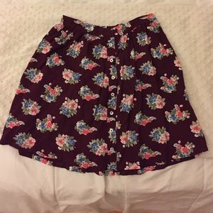 floral hollister skirt