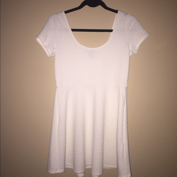 White skater dress