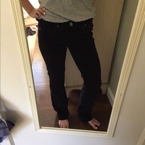 True religion black velvet jeans- NWOT size 28