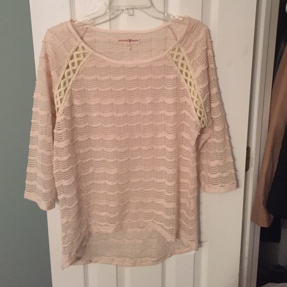 Cream lace top