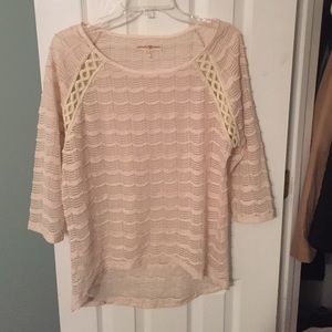 Cream lace top