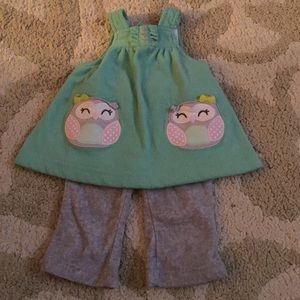 Carters newborn girls fleece outfit