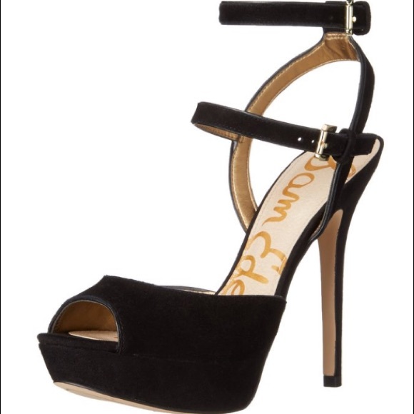 Sam Edelman black suede heels