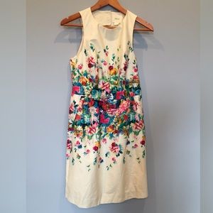 Anthropologie floral printed dress
