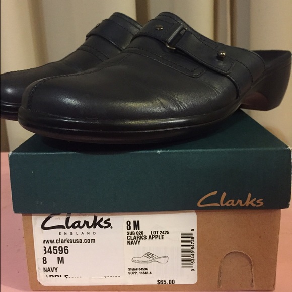 Navy Blue Clarks Shoes