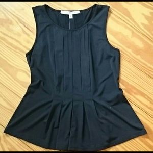 NWT black pleated shirt