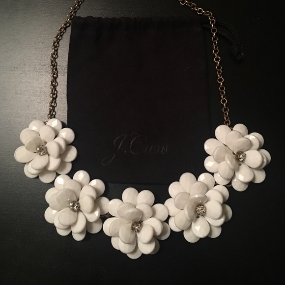 J. Crew Flower Statement Necklace