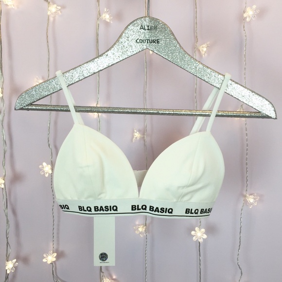 Celeb Fave! BLQ Basiq Logo Band Bralette - Picture 2 of 4