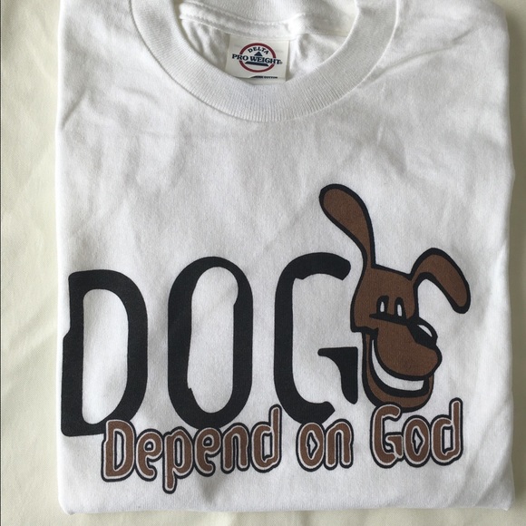 DOG Kids Tshirt - DEPEND ON GOD