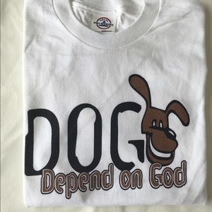 DOG Kids Tshirt - DEPEND ON GOD