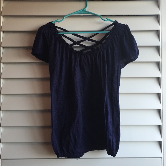 Dark blue top