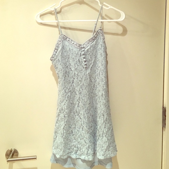 Light blue lace dress