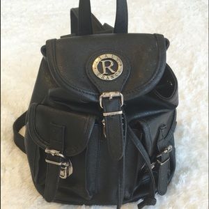 Italian Leather Italy France mini back pack